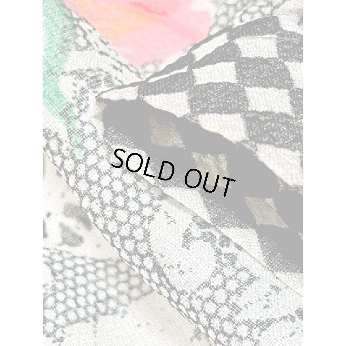 画像14: アメリカ古着 ヴィンテージ ワンピース ダイヤ柄 花柄 TALON レトロ ガーリー (14)