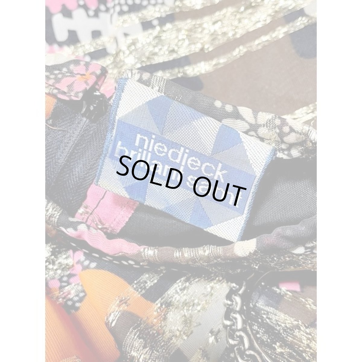 画像15: ヨーロッパ古着 ヴィンテージ ロングドレス ベロア 花柄 ラメ パーティー衣装 (15)