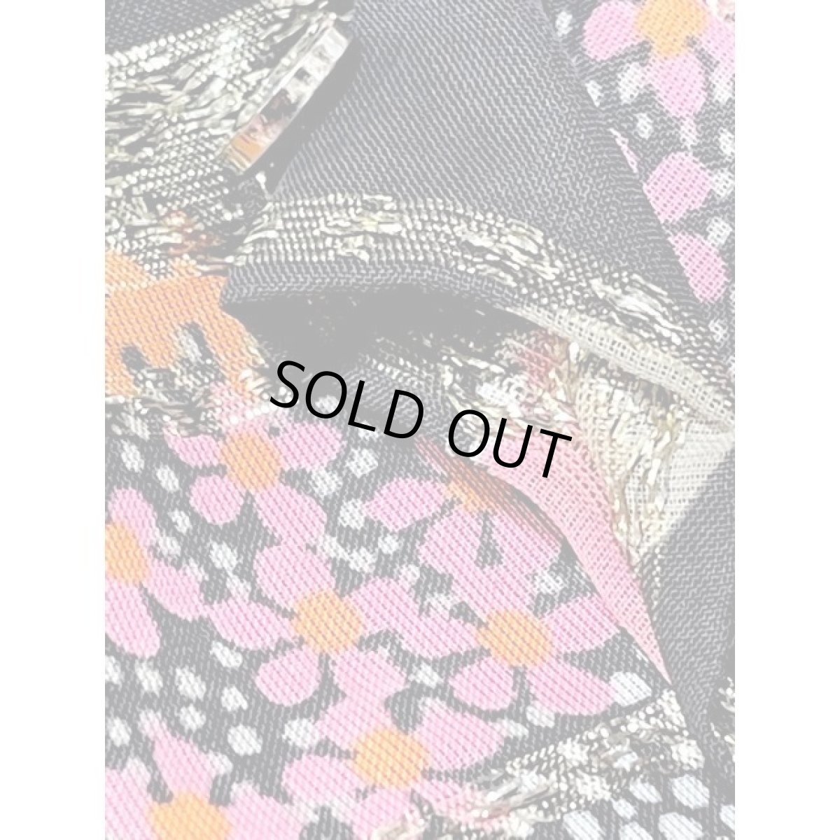 画像14: ヨーロッパ古着 ヴィンテージ ロングドレス ベロア 花柄 ラメ パーティー衣装 (14)