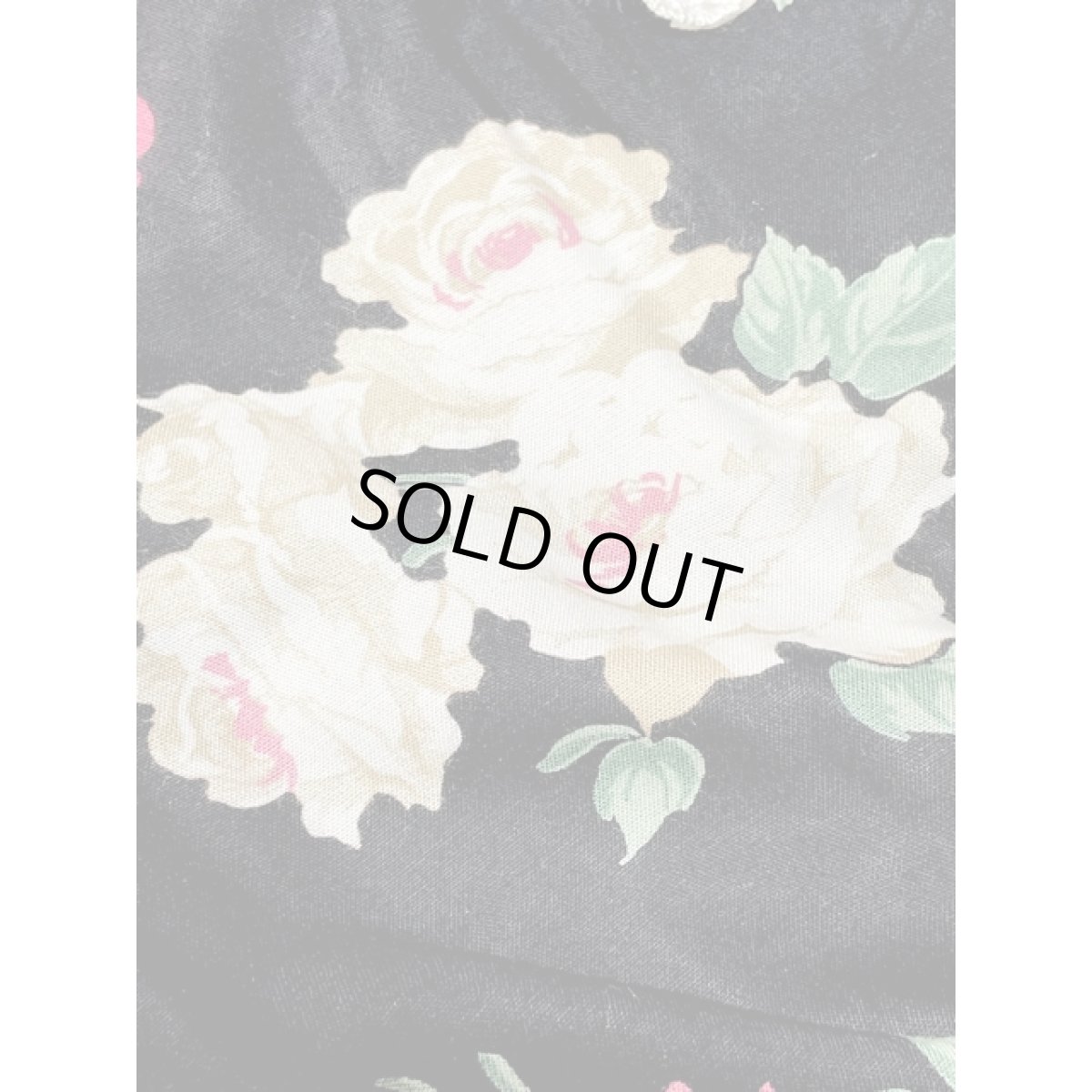 画像14: アメリカ古着 ヴィンテージ ドレスワンピース 大きなレース襟 花柄 レトロ 長袖 (14)