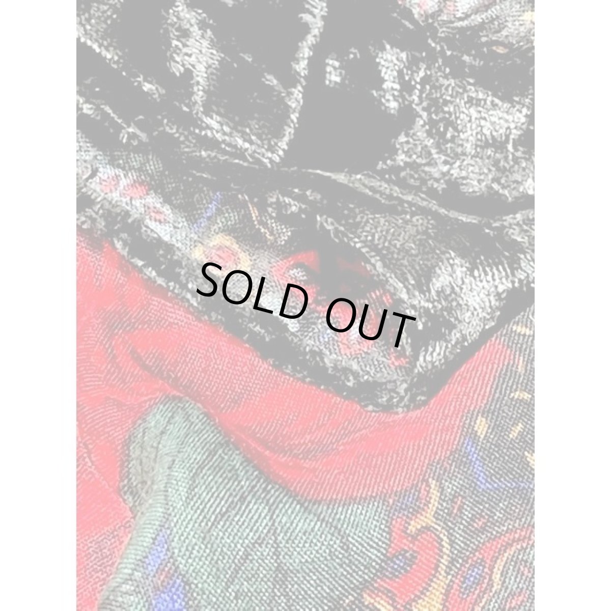 画像14: アメリカ古着 ワンピース ヴィンテージ 薔薇柄 ウエストゴム ベロア (14)