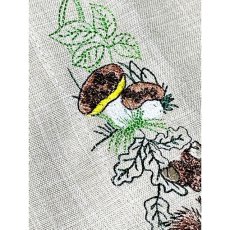 画像11: ヨーロッパ古着 ブラウス ヴィンテージ リス キノコ どんぐり リーフ 刺繍 長袖 (11)