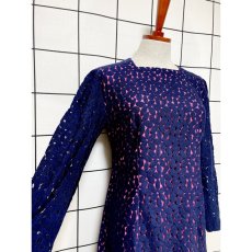 画像6: ヨーロッパ古着 ヴィンテージ ドレス 70年代 レース 透かし編み 長袖 クラシカル (6)