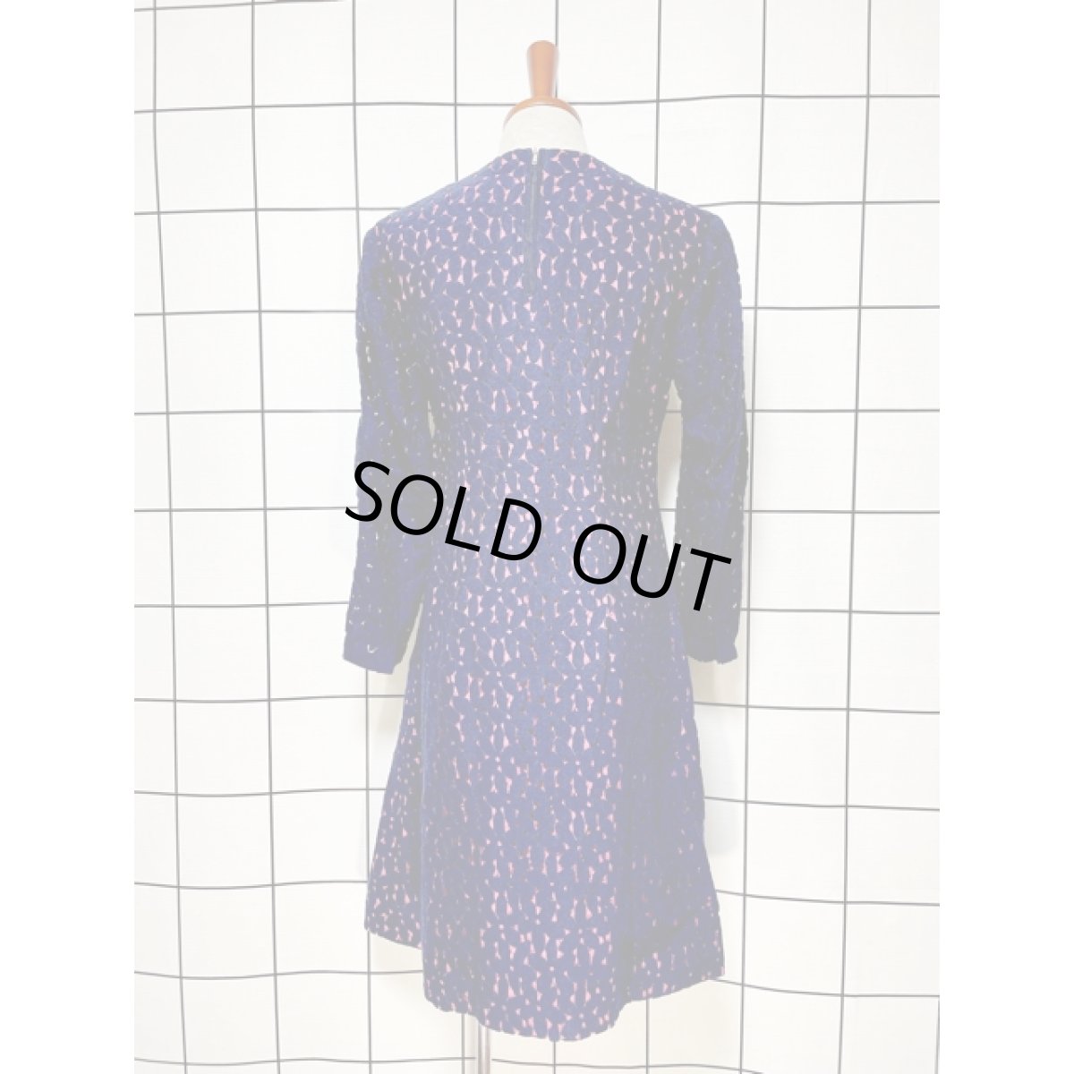 画像2: ヨーロッパ古着 ヴィンテージ ドレス 70年代 レース 透かし編み 長袖 クラシカル (2)