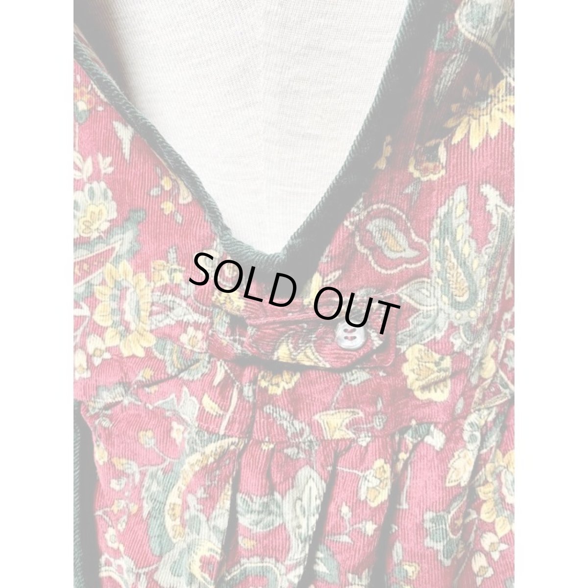 画像5: アメリカ古着 ワンピース ヴィンテージ ペイズリー コーデュロイ レトロ  (5)