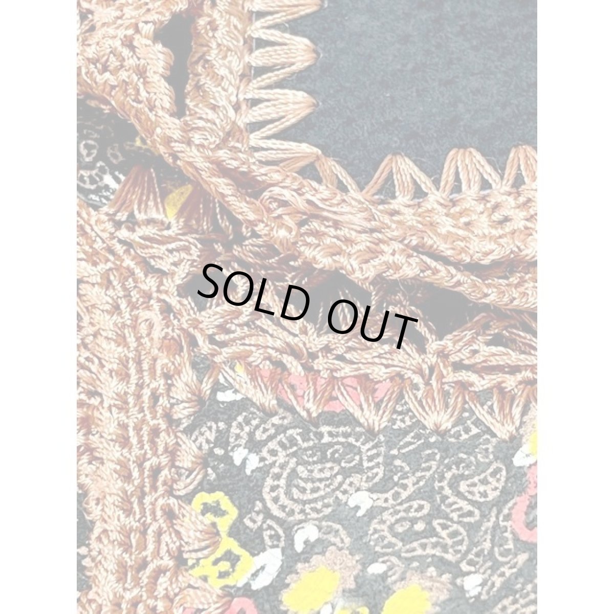 画像11: ヨーロッパ古着 ベスト フェイクレザー 透かし編み 花柄 レトロ (11)