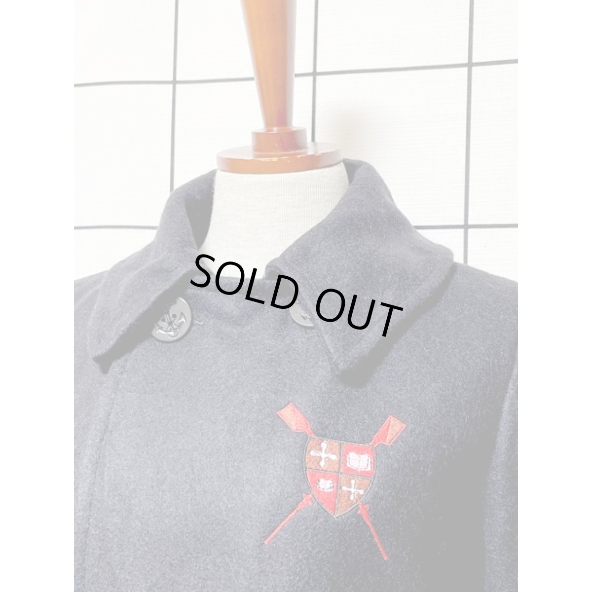 画像6: アメリカ古着 Pコート ウール 刺繍 シルエットが綺麗 レトロ (6)