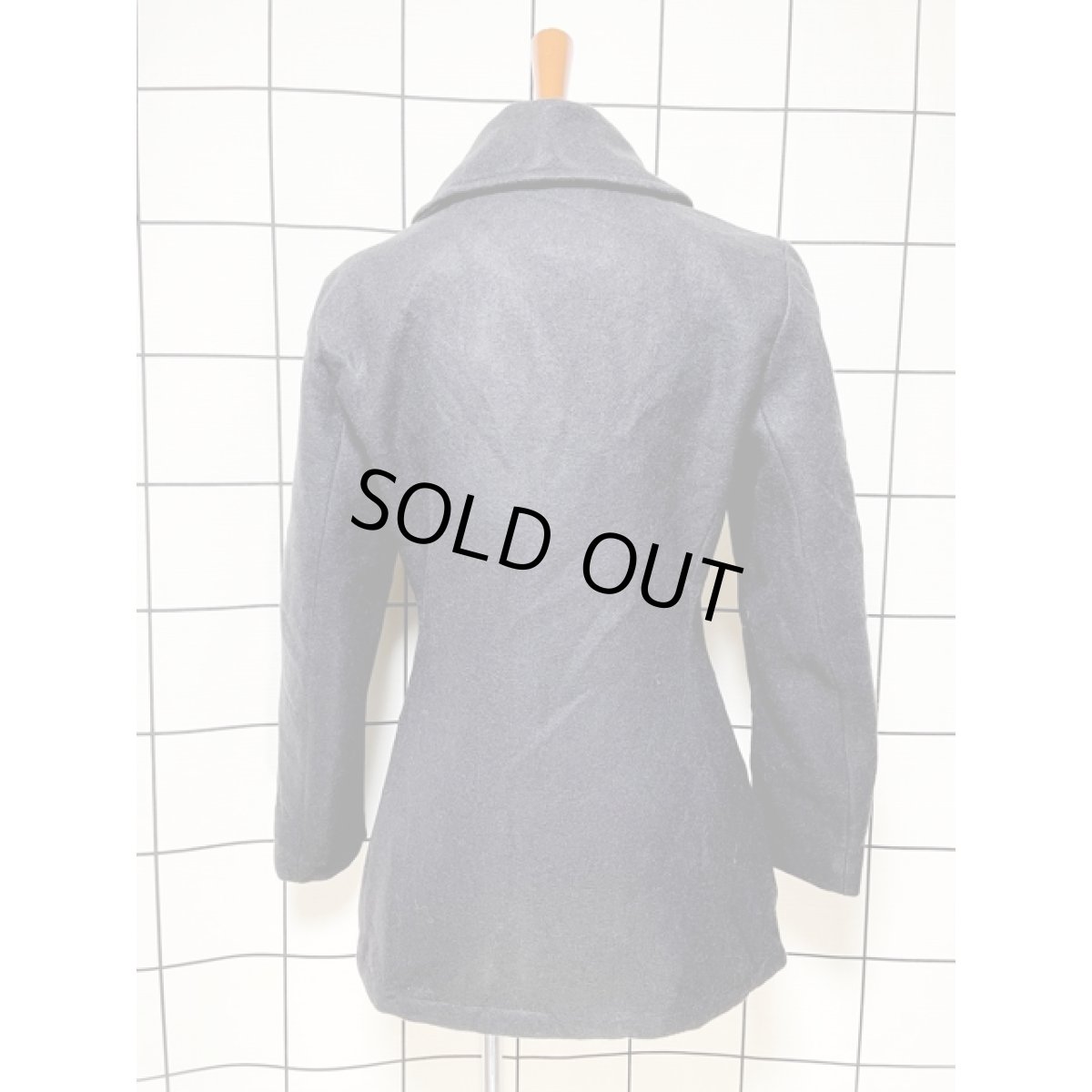 画像3: アメリカ古着 Pコート ウール 刺繍 シルエットが綺麗 レトロ (3)