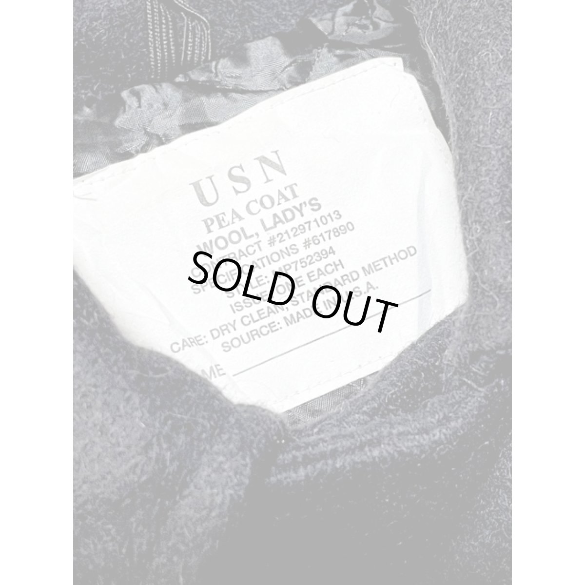 画像13: アメリカ古着 Pコート ウール 刺繍 シルエットが綺麗 レトロ (13)