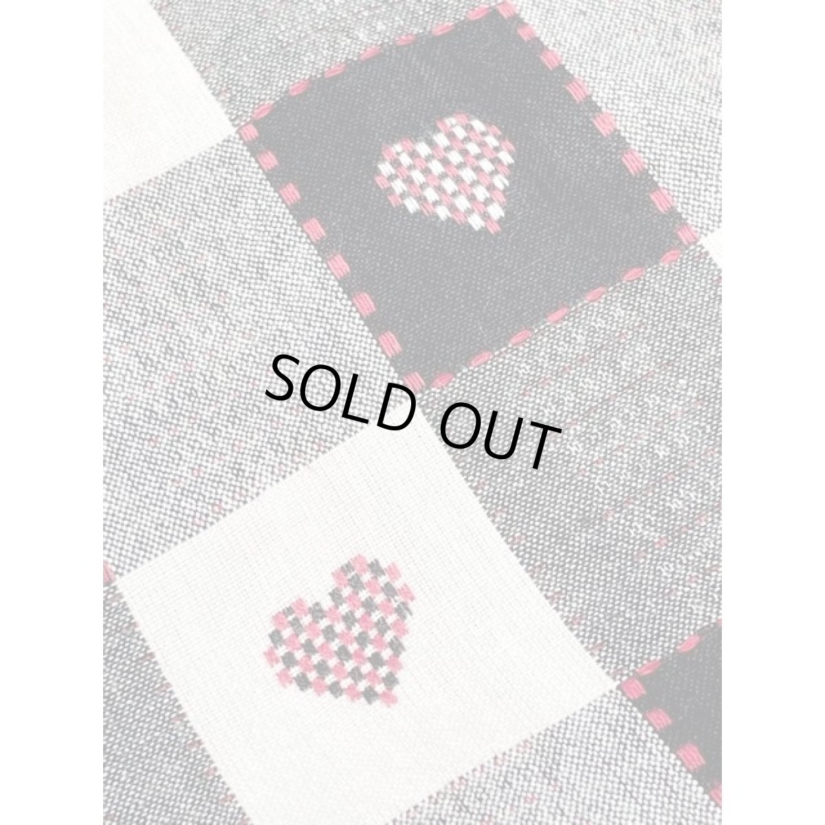 画像9: チェック ハート 刺繍 India 古着 ヴィンテージブラウス シャツ 長袖 (9)