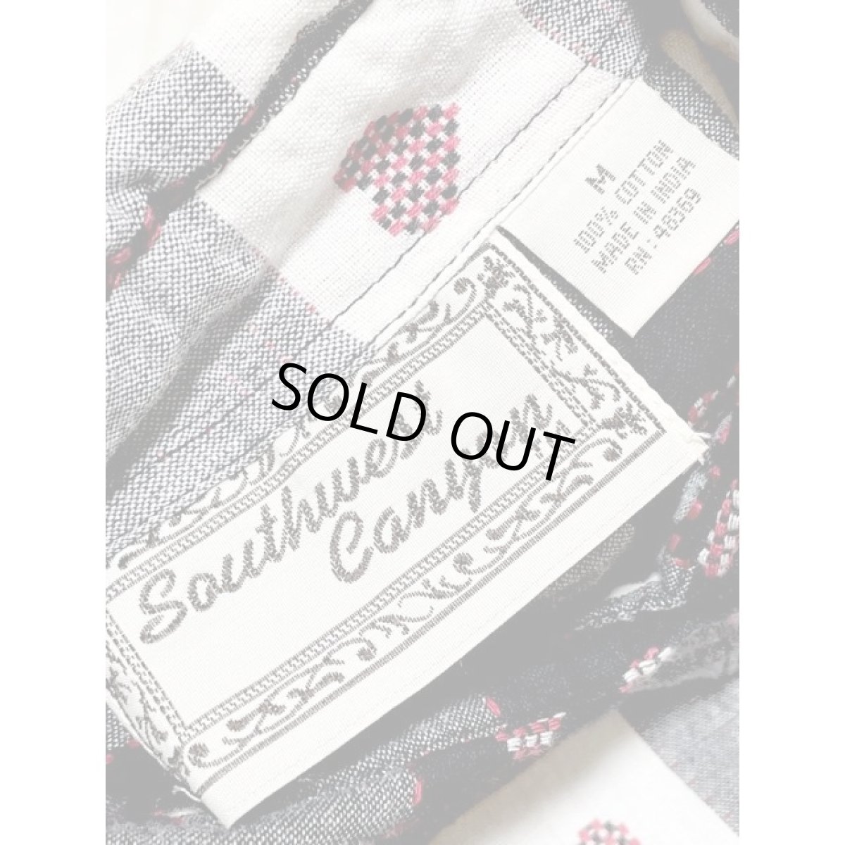 画像11: チェック ハート 刺繍 India 古着 ヴィンテージブラウス シャツ 長袖 (11)