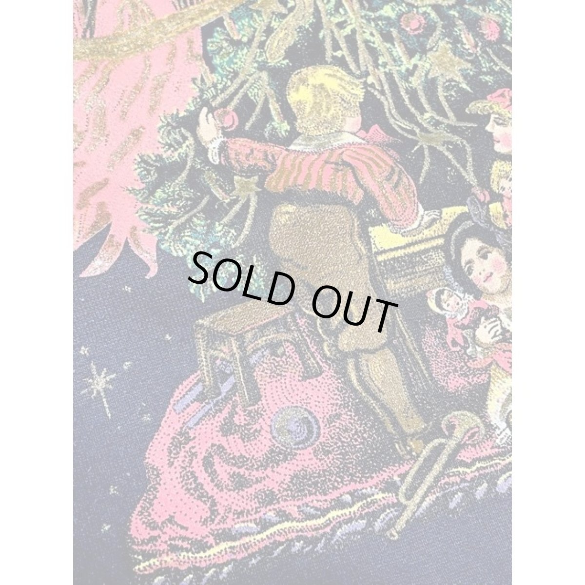 画像12: アメリカ古着 スウェット エンジェル クリスマスツリー ヴィンテージ ネイビー (12)