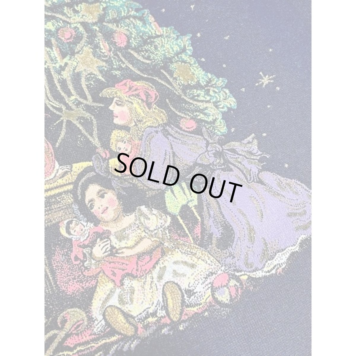 画像13: アメリカ古着 スウェット エンジェル クリスマスツリー ヴィンテージ ネイビー (13)