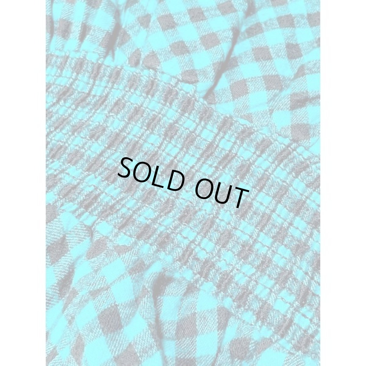 画像14: アメリカ古着 ワンピース ヴィンテージ ブロックチェック ウエストゴム レトロ (14)