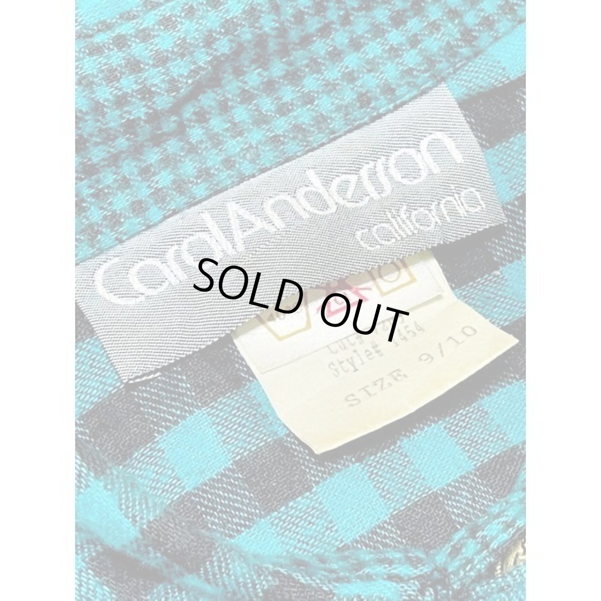 画像15: アメリカ古着 ワンピース ヴィンテージ ブロックチェック ウエストゴム レトロ (15)