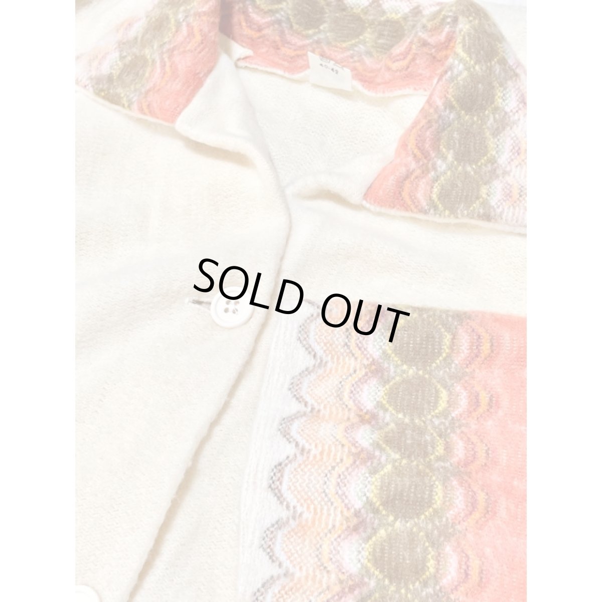 画像11: ヨーロッパ古着 ロングニットアウター 肌触りがいい ヴィンテージ アイボリー レトロ (11)