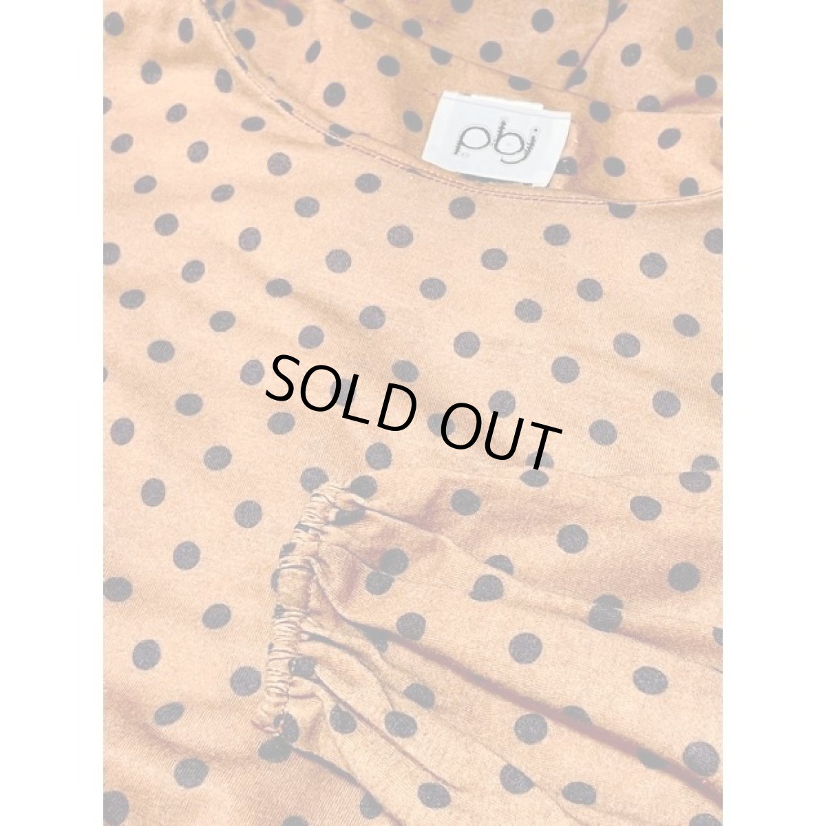 画像9: アメリカ古着 ワンピース ヴィンテージ ドット ウエストゴム パフスリーブ レトロ (9)