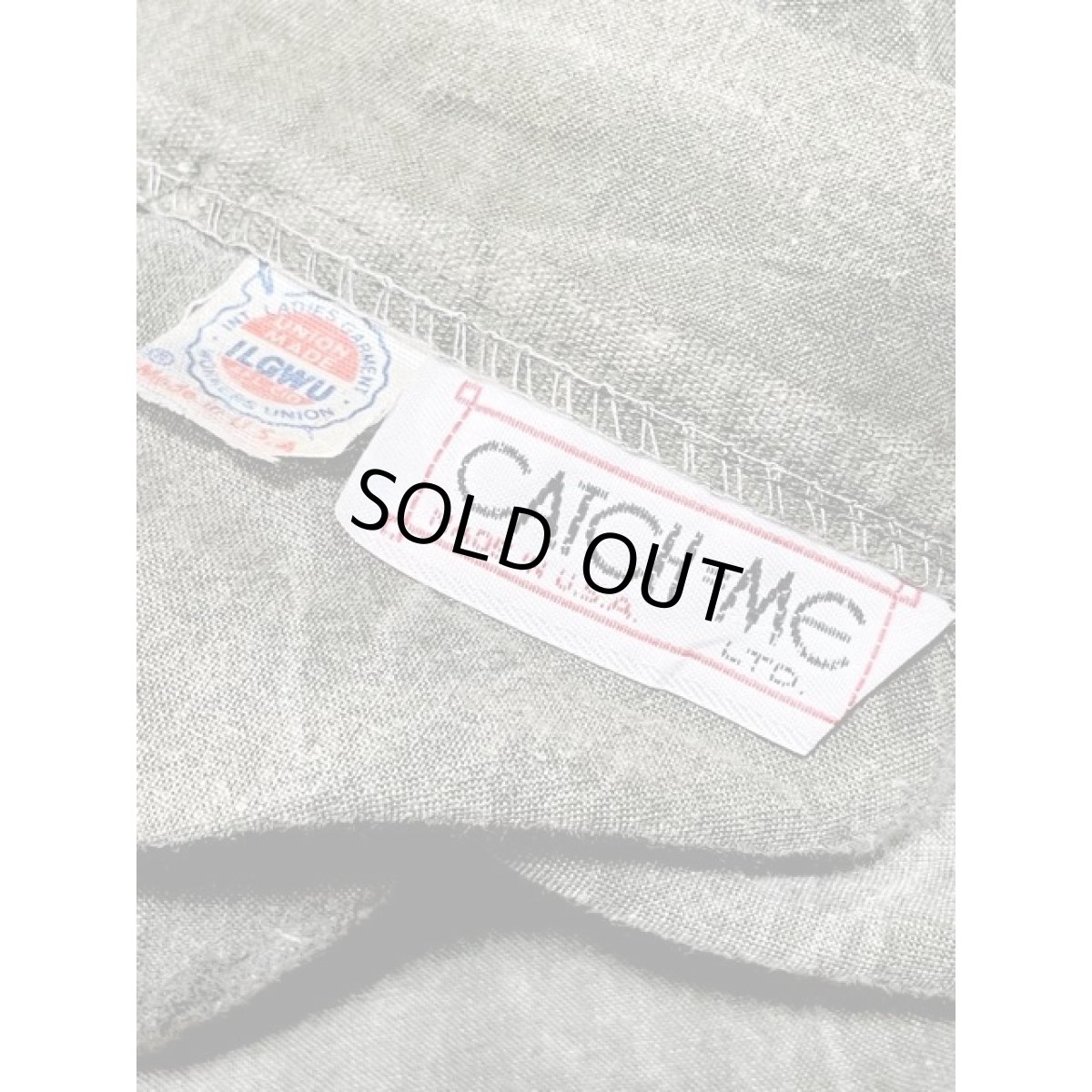 画像10: アメリカ古着 スカート ヴィンテージ レース シワ加工 カーキ レトロ (10)