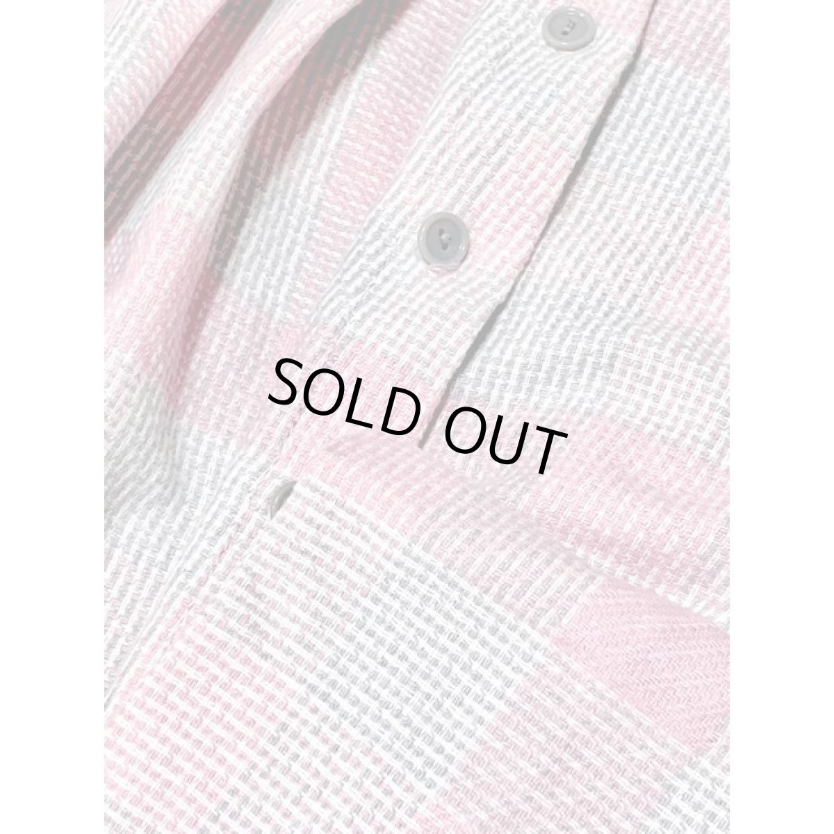 画像8: アメリカ古着 スカート チェック 前開き レトロ ピンク グレー (8)