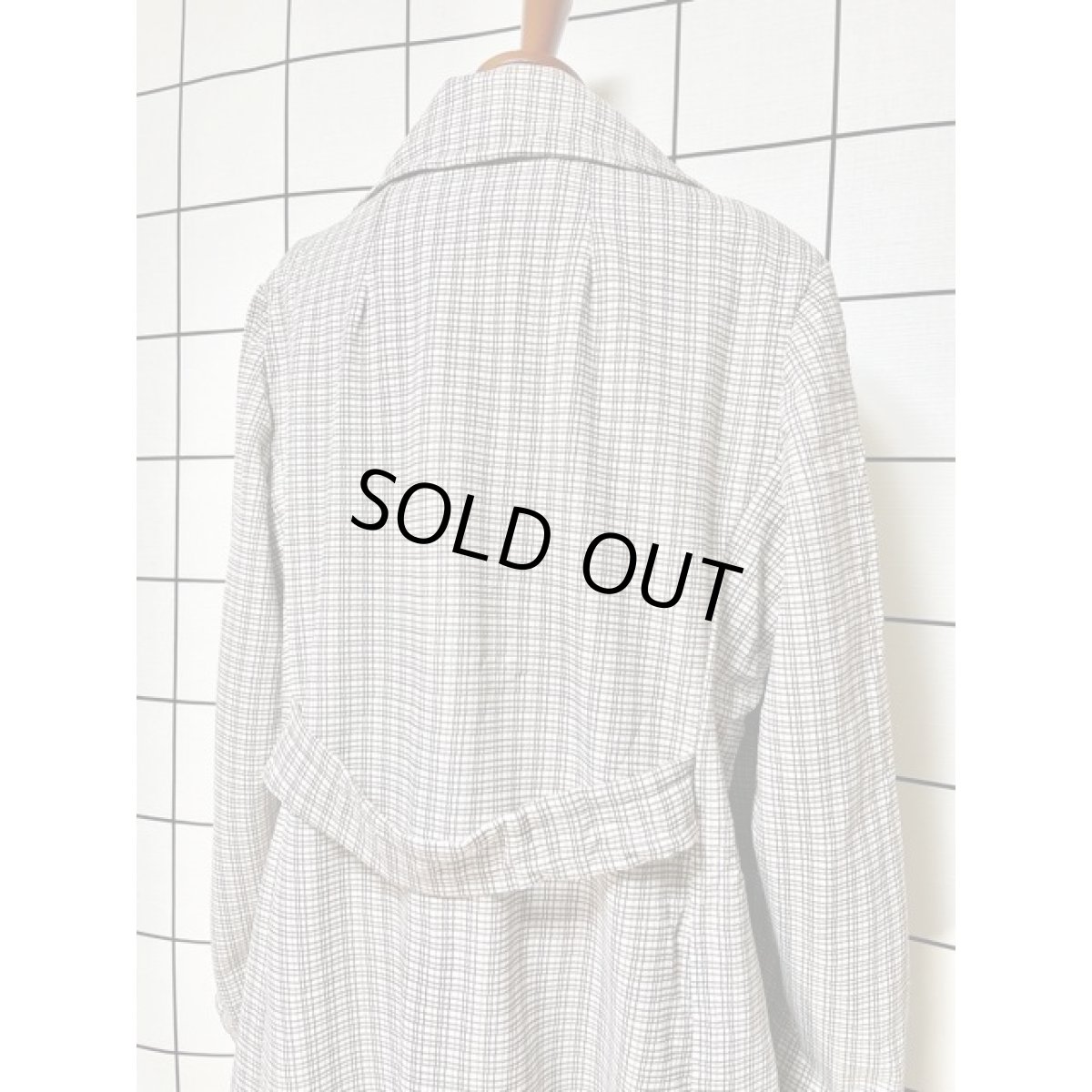 画像3: ヨーロッパ古着 コート チェック柄 ふんわりシルエット ヴィンテージ レトロ (3)