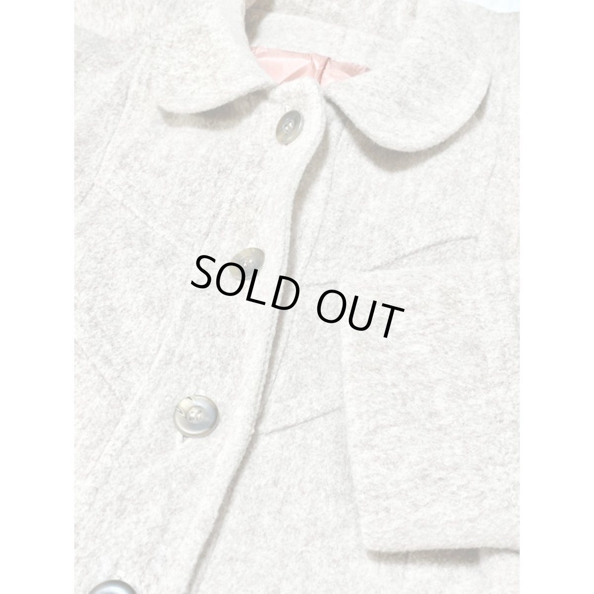 画像10: ヨーロッパ古着 コート フロントステッチデザイン ヴィンテージ レトロ ベージュ (10)