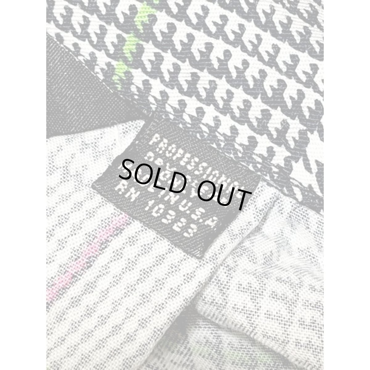 画像13: アメリカ古着 ロングスカート ヴィンテージ グレンチェック 蛍光ライン (13)