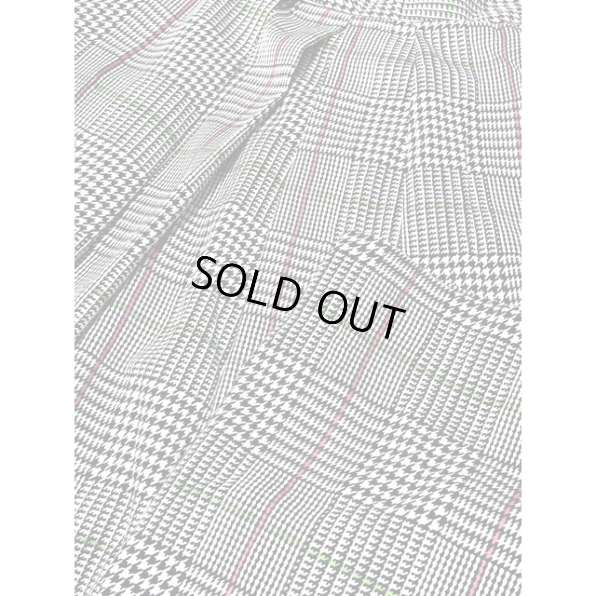 画像9: アメリカ古着 ロングスカート ヴィンテージ グレンチェック 蛍光ライン (9)