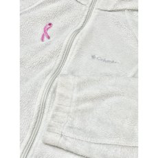 画像9: Colombia コロンビア フリースジャケット ピンク刺繍 ホワイト (9)