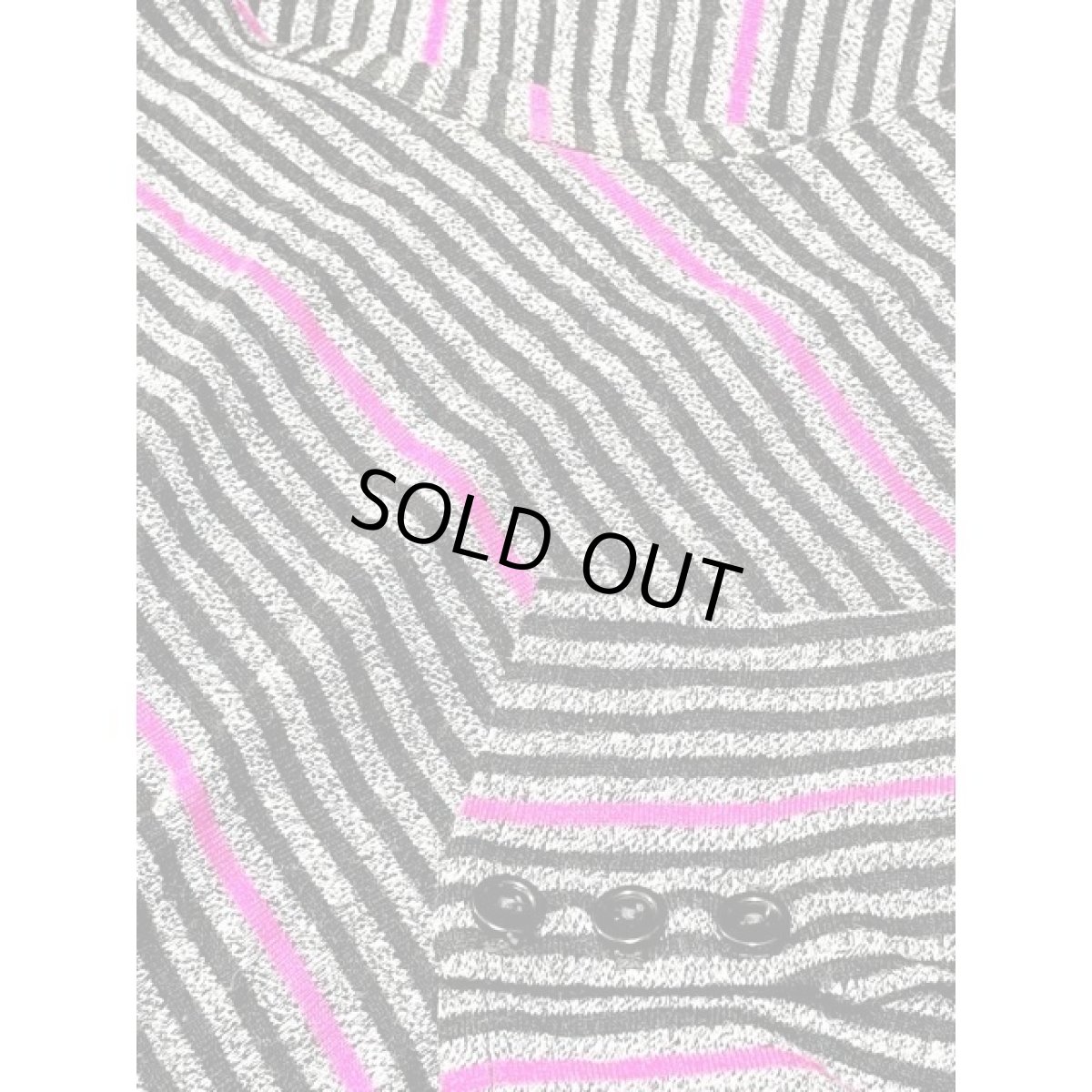 画像9: アメリカ古着 ワンピース ヴィンテージ ストライプ ウエストゴム パープルライン (9)