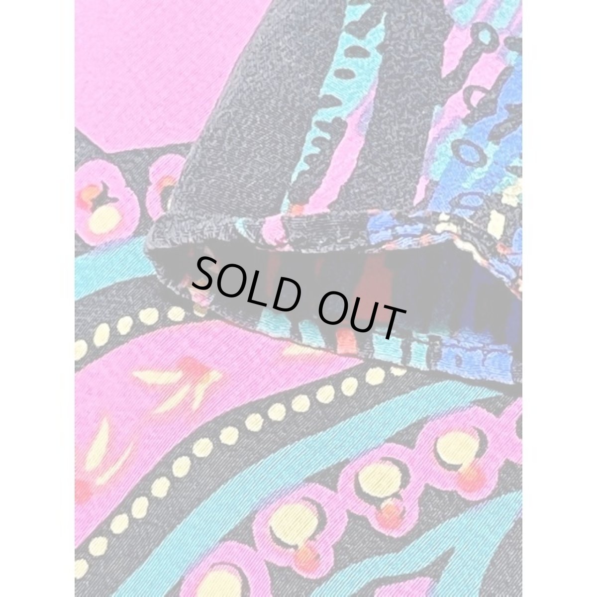 画像11: アメリカ古着 スカート ヴィンテージ レトロサイケ ペイズリーモチーフ ロング (11)