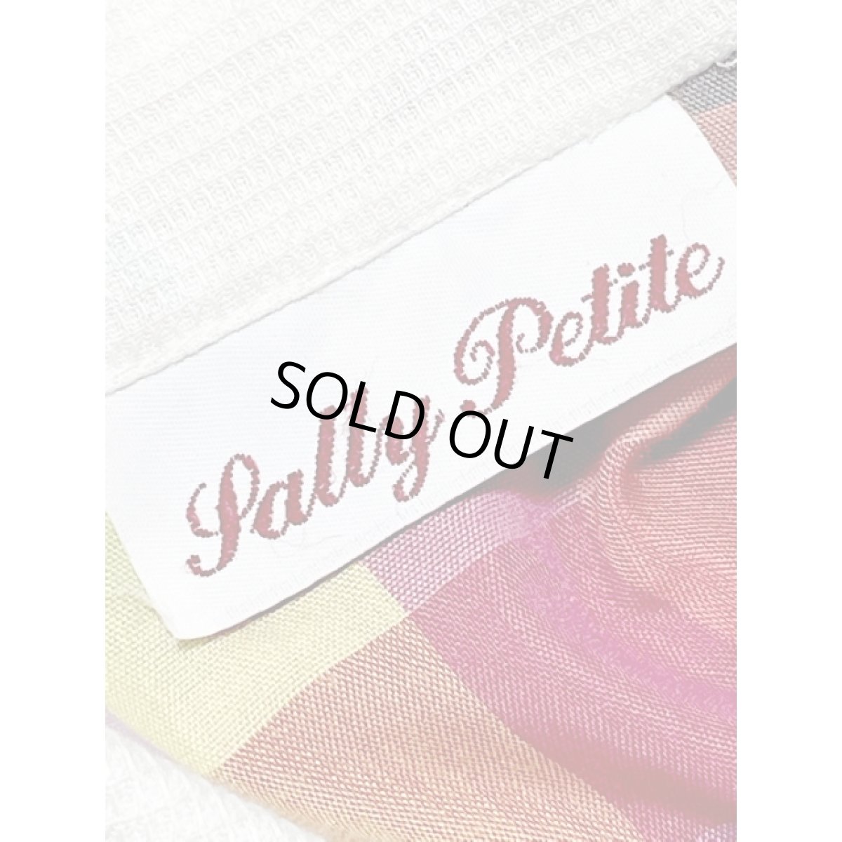 画像12: アメリカ古着 ワンピース ヴィンテージ チェック 切り替え ウエストゴム (12)