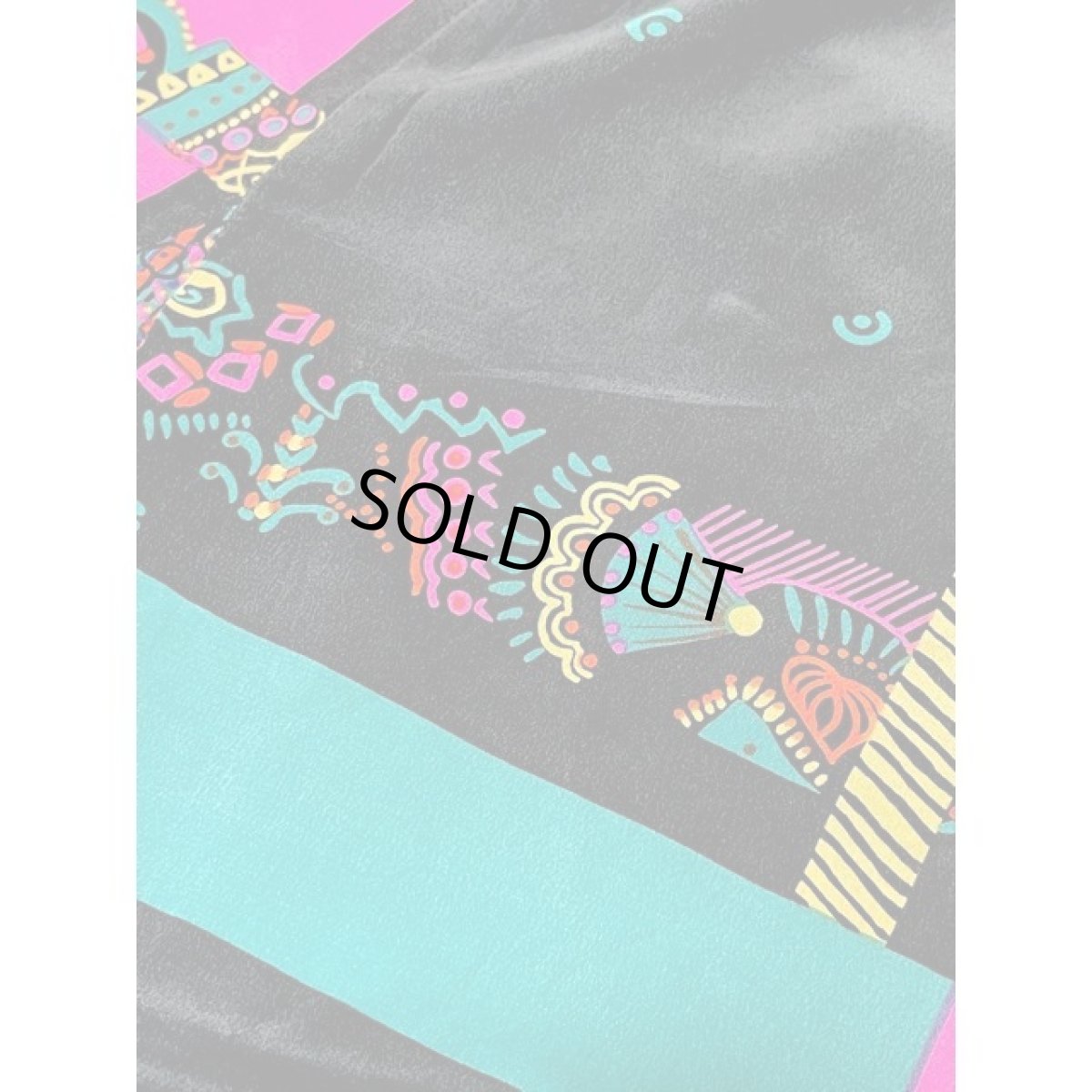 画像10: アメリカ古着 スカート ヴィンテージ レトロサイケ ペイズリーモチーフ ロング (10)