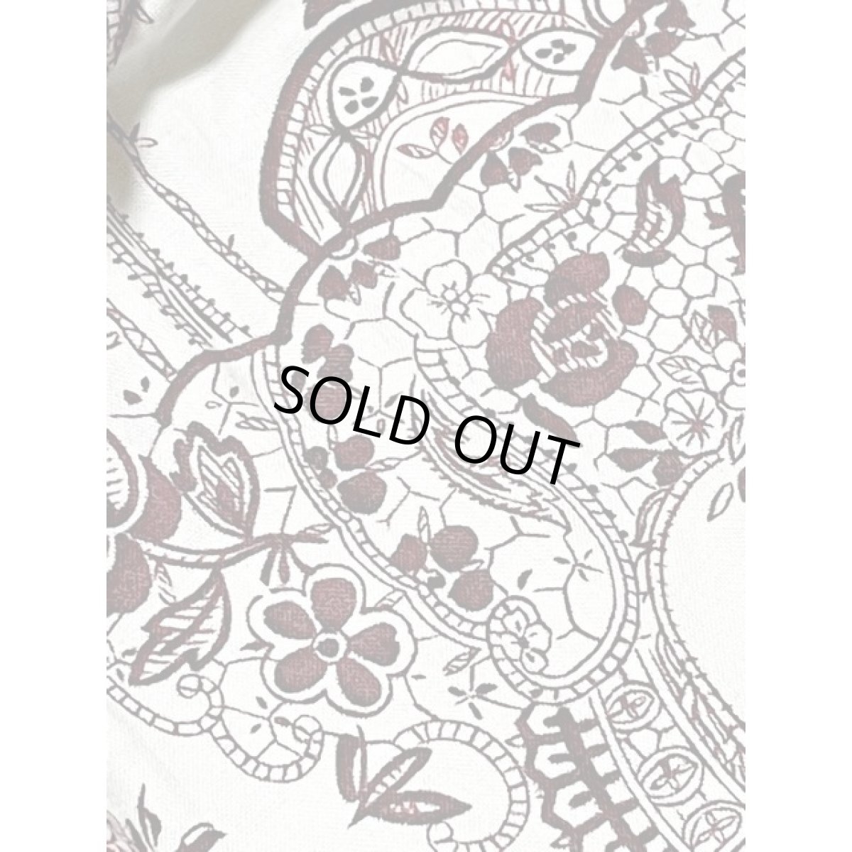 画像7: アンティークフラワー ティアード サーキュラースカート アメリカ古着 ヴィンテージ ウエストゴム (7)