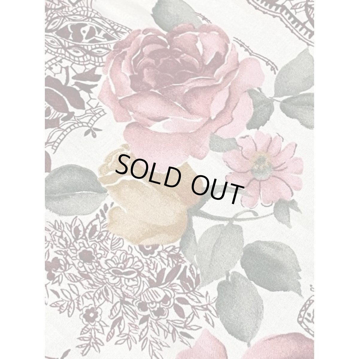 画像8: アンティークフラワー ティアード サーキュラースカート アメリカ古着 ヴィンテージ ウエストゴム (8)