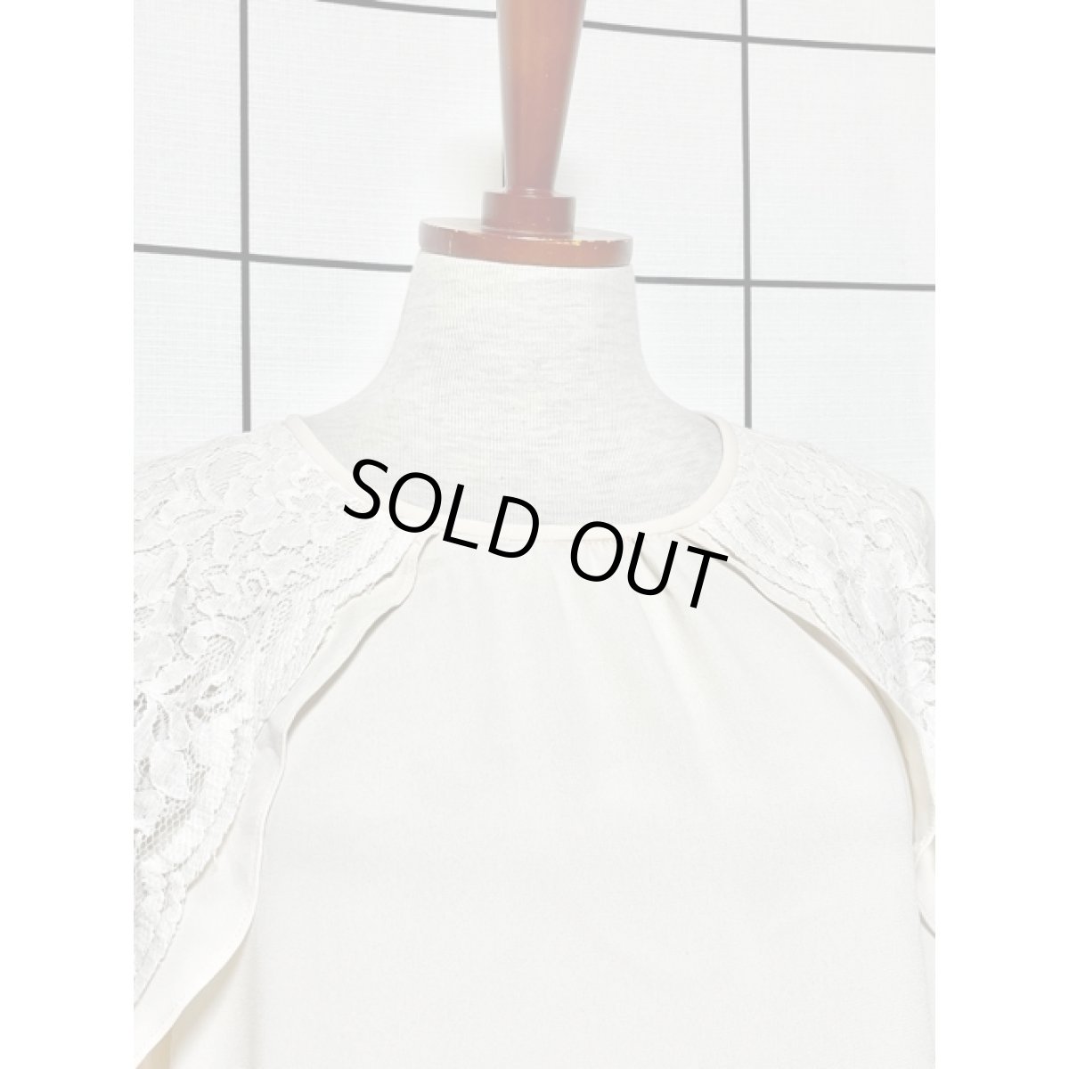 画像5: スペイン製 SPAIN フラワーレース オフホワイト ナチュラルガーリー ヨーロッパ古着 ヴィンテージブラウス (5)