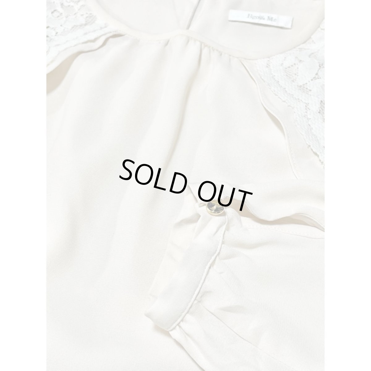 画像9: スペイン製 SPAIN フラワーレース オフホワイト ナチュラルガーリー ヨーロッパ古着 ヴィンテージブラウス (9)