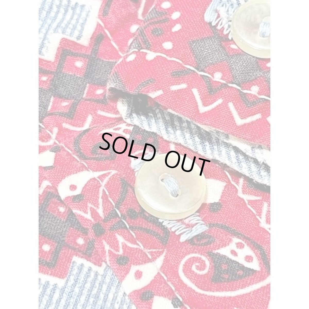 画像10: バンダナ柄 ブラウス ヴィンテージ レトロ アメリカ古着 長袖 シャツ (10)