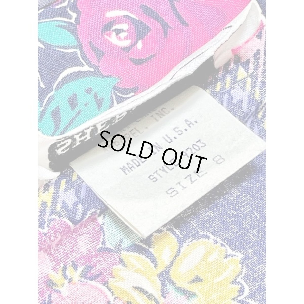 画像13: 花柄 チェック アメリカ古着 コットンジャケット ヴィンテージ ガーリー (13)