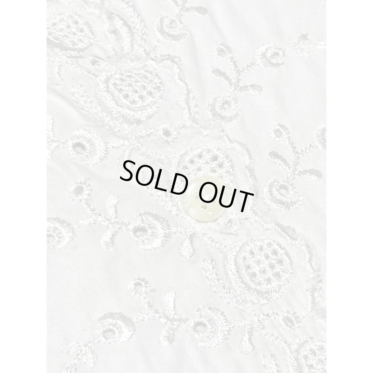 画像12: 刺繍装飾 袖レース ホワイトブラウス ヴィンテージ ヨーロッパ古着 クラシカル シャツ (12)