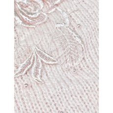 画像10: 桜色 淡いピンク 刺繍 ビーズ ニットカーディガン アメリカ古着 ヴィンテージ (10)