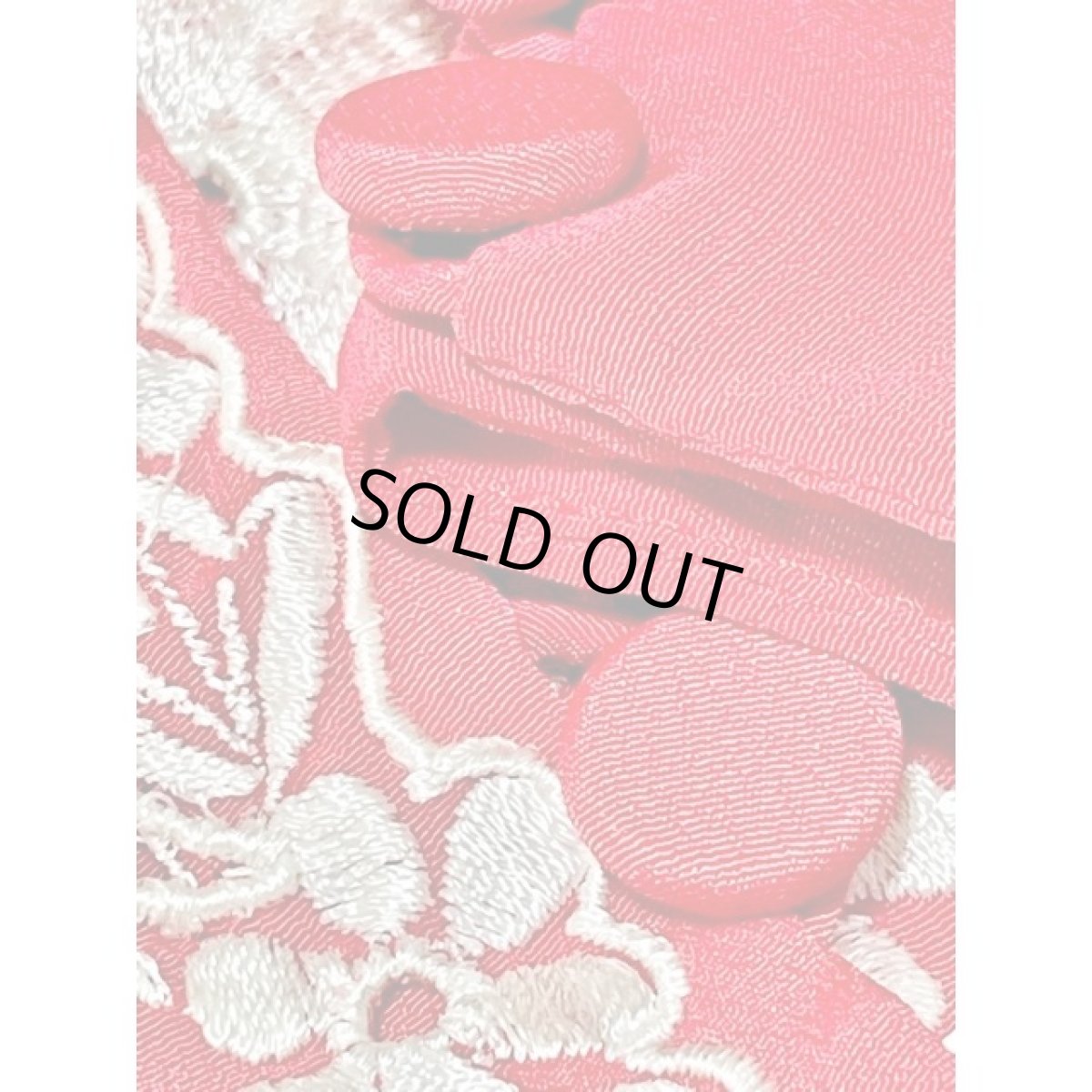 画像13: お花刺繍 レッド ブラウス ヴィンテージ フォークロア レトロ 長袖 アメリカ古着 (13)