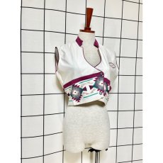 画像4: Mexico製 チマヨ模様 刺繍 フォークロア レトロ アメリカ古着 ベスト (4)