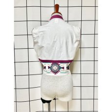 画像3: Mexico製 チマヨ模様 刺繍 フォークロア レトロ アメリカ古着 ベスト (3)