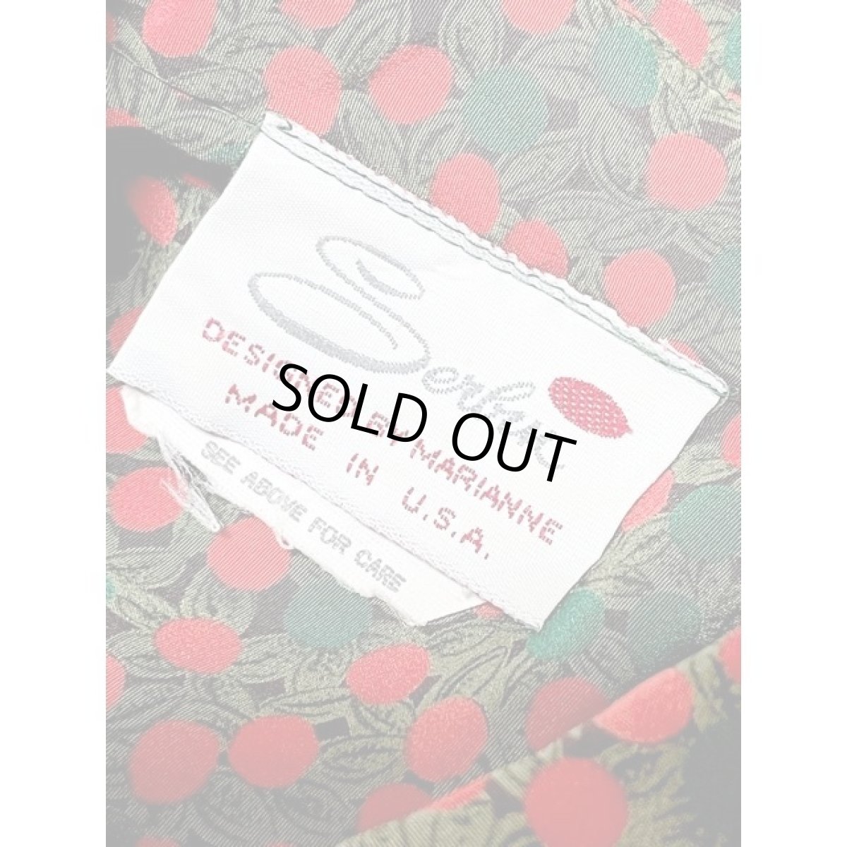 画像11: 木の実柄 トップス プルオーバー アメリカ古着 長袖 シャツ ヴィンテージ (11)