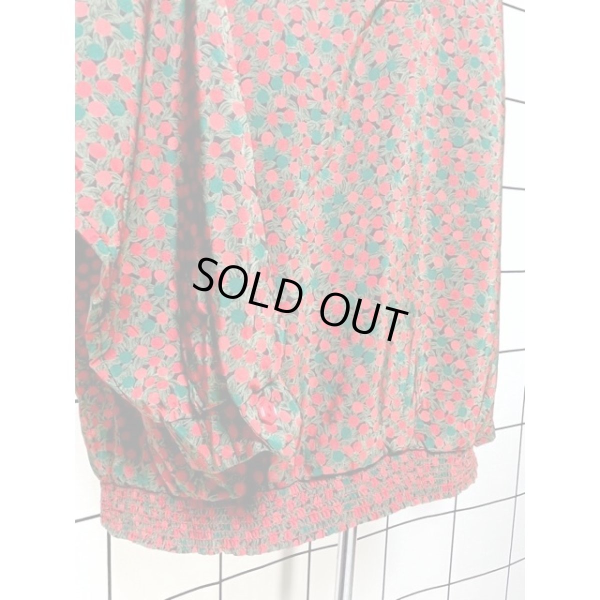 画像7: 木の実柄 トップス プルオーバー アメリカ古着 長袖 シャツ ヴィンテージ (7)