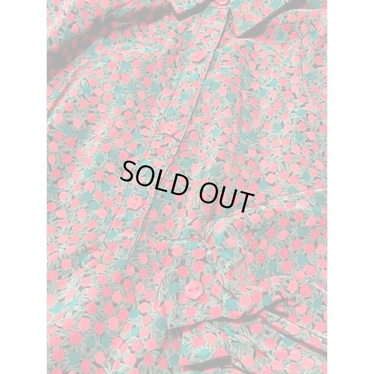 画像8: 木の実柄 トップス プルオーバー アメリカ古着 長袖 シャツ ヴィンテージ (8)