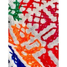 画像8: カラフル刺繍 スカート ヴィンテージ ホワイト ウエストゴム アメリカ古着 (8)