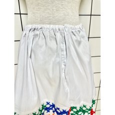 画像6: カラフル刺繍 スカート ヴィンテージ ホワイト ウエストゴム アメリカ古着 (6)
