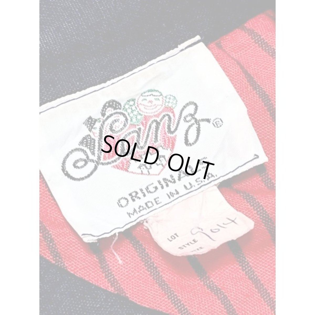 画像14: ストライプ柄 ショルダーボタン 前開き ワンピース ウエストゴム 切り替え レトロ 長袖 アメリカ古着 ヴィンテージ (14)