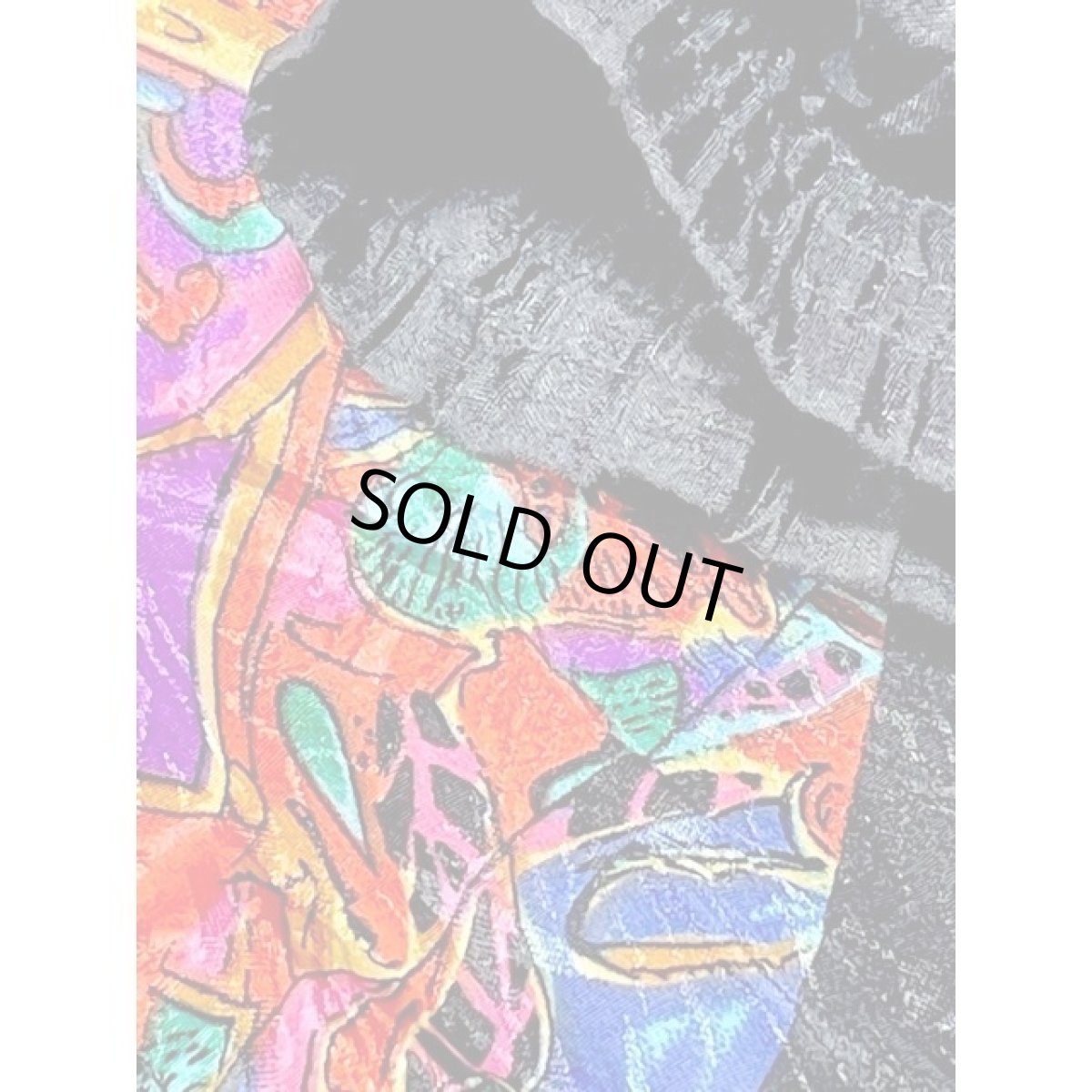 画像11: レトロサイケ スカーフ柄 ブルゾンジャケット ジップアップ アメリカ古着 ジャンパー ヴィンテージ (11)